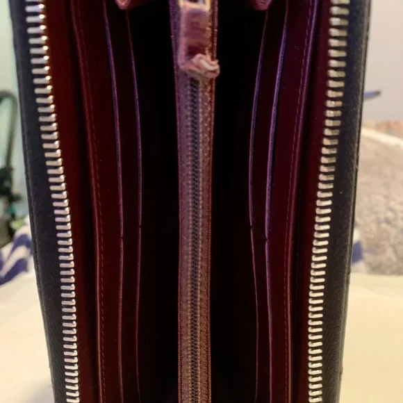 CHANEL Long Zip Wallet Matelasse BLACK - Picture 6 of 14